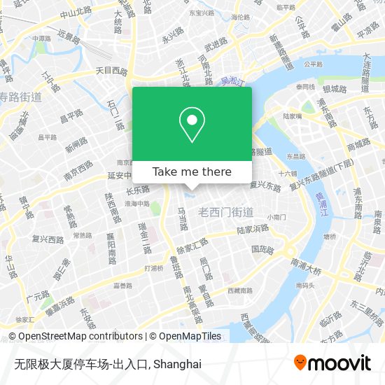 无限极大厦停车场-出入口 map