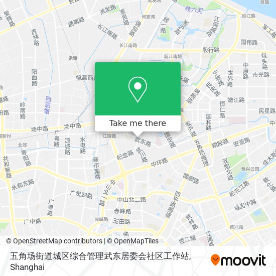 五角场街道城区综合管理武东居委会社区工作站 map