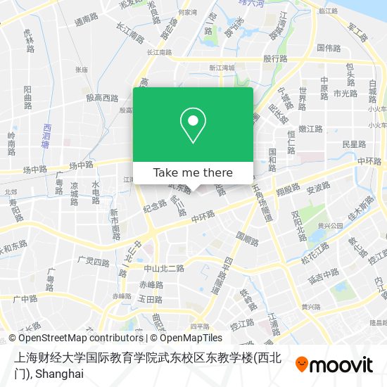 上海财经大学国际教育学院武东校区东教学楼(西北门) map