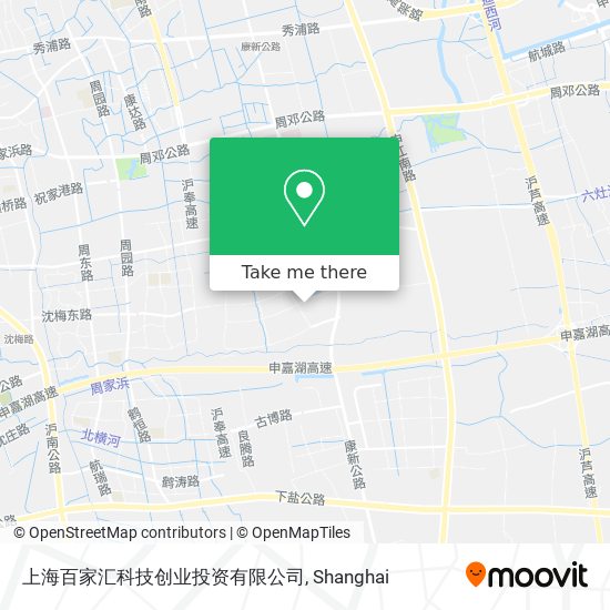 上海百家汇科技创业投资有限公司 map