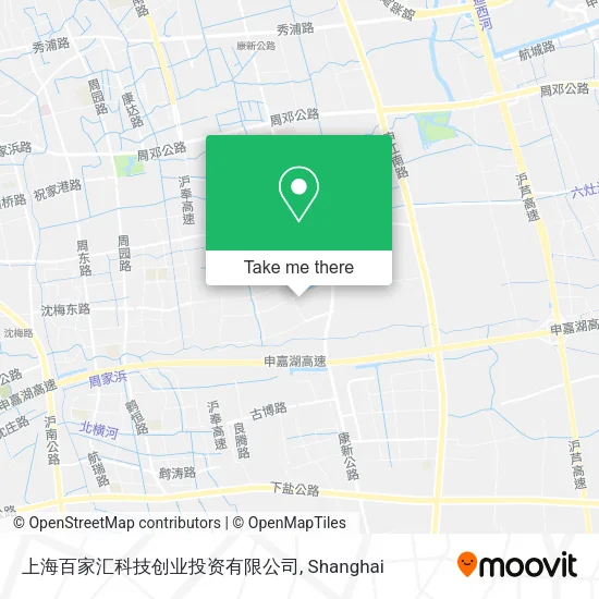 上海百家汇科技创业投资有限公司 map