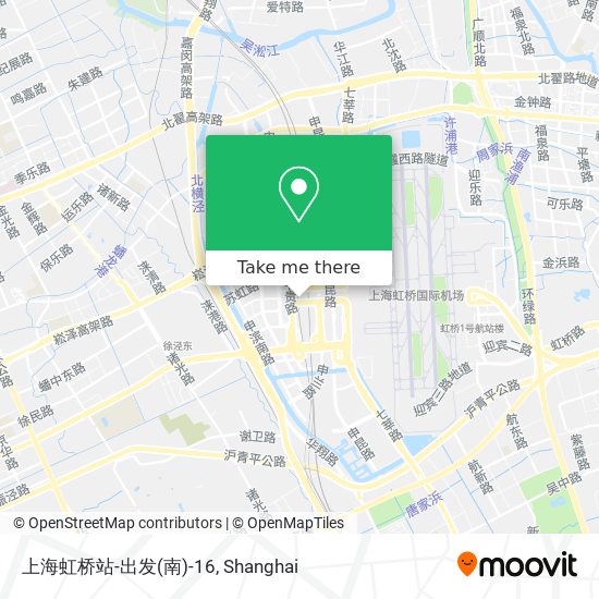 上海虹桥站-出发(南)-16 map