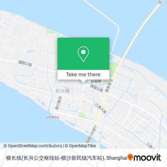 横长线(长兴公交枢纽站-横沙新民镇汽车站) map