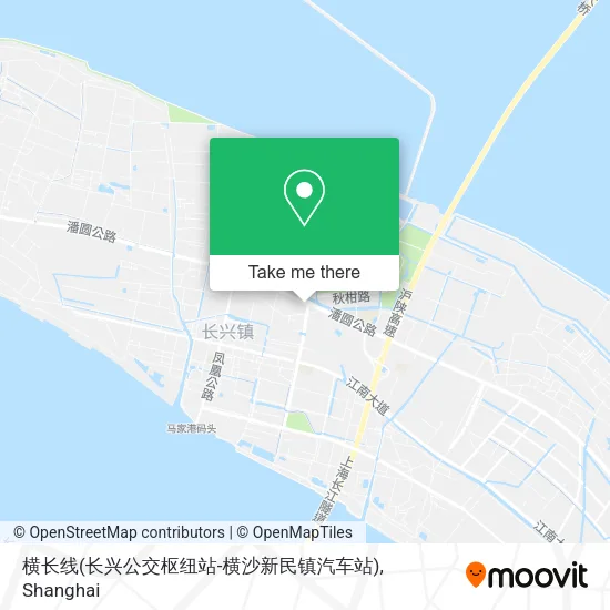横长线(长兴公交枢纽站-横沙新民镇汽车站) map