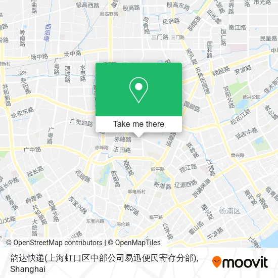 韵达快递(上海虹口区中部公司易迅便民寄存分部) map
