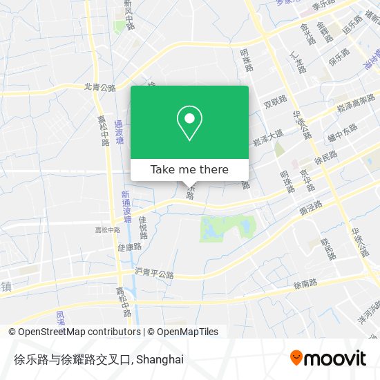 徐乐路与徐耀路交叉口 map