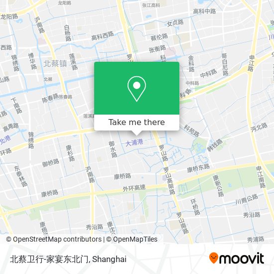 北蔡卫行-家宴东北门 map