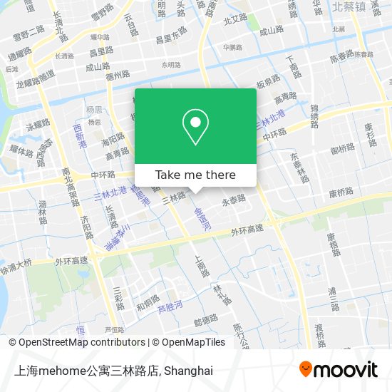上海mehome公寓三林路店 map