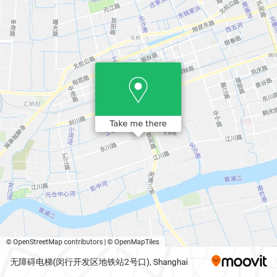 无障碍电梯(闵行开发区地铁站2号口) map