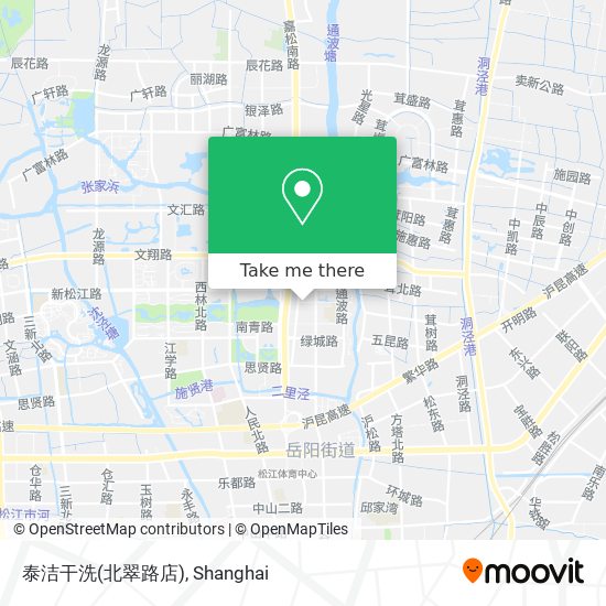泰洁干洗(北翠路店) map