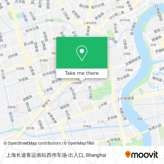 上海长途客运南站西停车场-出入口 map
