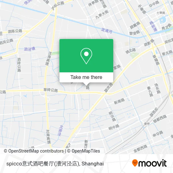 spicco意式酒吧餐厅(漕河泾店) map