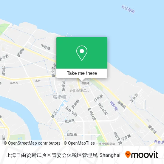 上海自由贸易试验区管委会保税区管理局 map