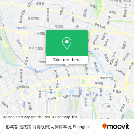 北华路(北沈路-万博欣园)两侧停车场 map