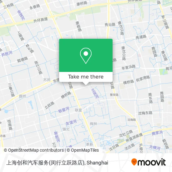 上海创和汽车服务(闵行立跃路店) map