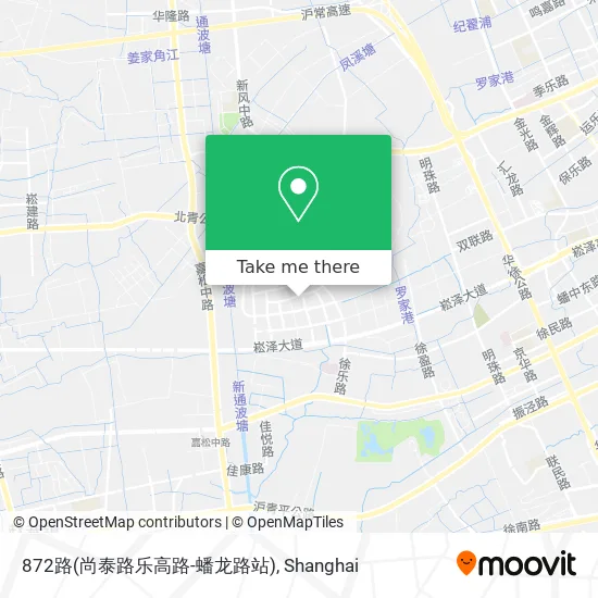 872路(尚泰路乐高路-蟠龙路站) map