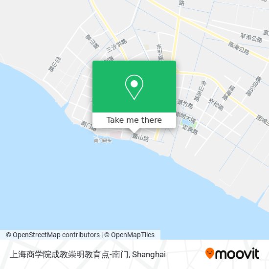 上海商学院成教崇明教育点-南门 map