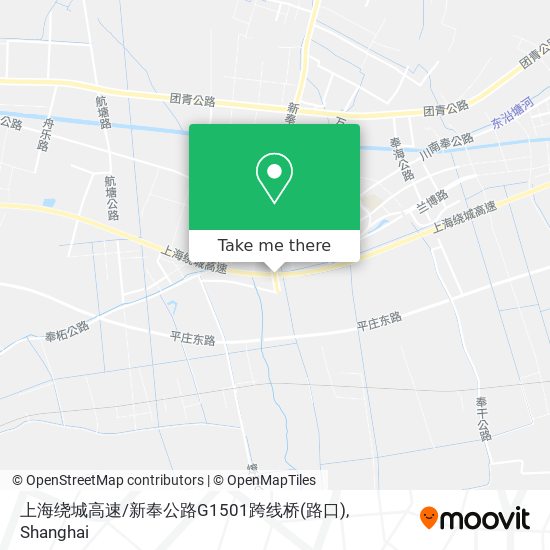 上海绕城高速/新奉公路G1501跨线桥(路口) map