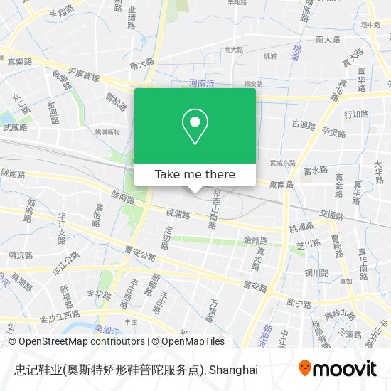 忠记鞋业(奥斯特矫形鞋普陀服务点) map