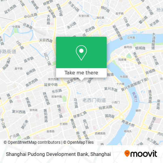 Shanghai Pudong Development Bank map