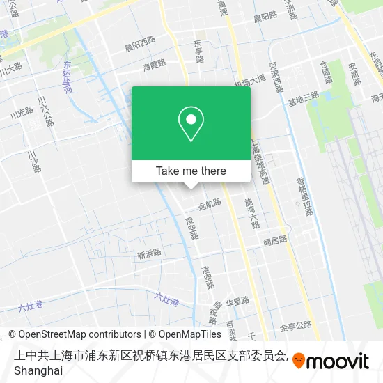 上中共上海市浦东新区祝桥镇东港居民区支部委员会 map