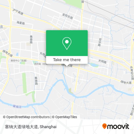 塞纳大道绿地大道 map