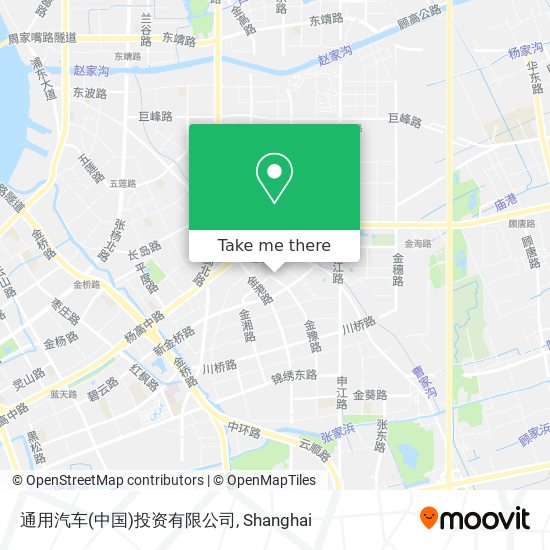 通用汽车(中国)投资有限公司 map