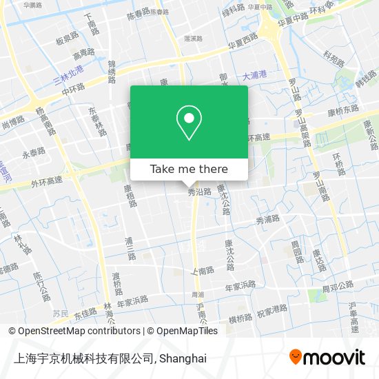 上海宇京机械科技有限公司 map