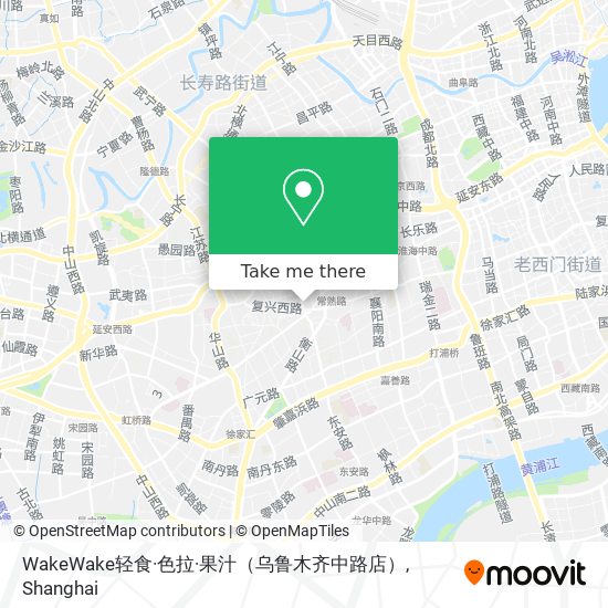 WakeWake轻食·色拉·果汁（乌鲁木齐中路店） map
