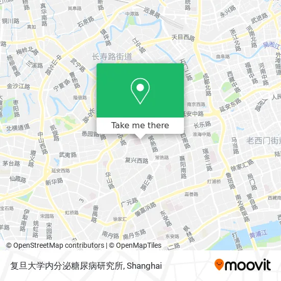 复旦大学内分泌糖尿病研究所 map
