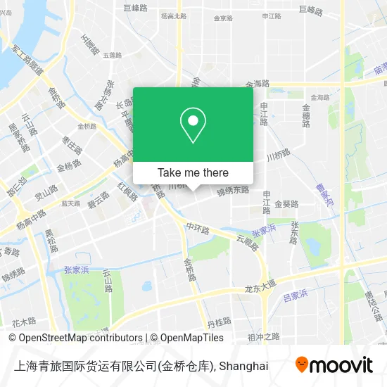 上海青旅国际货运有限公司(金桥仓库) map