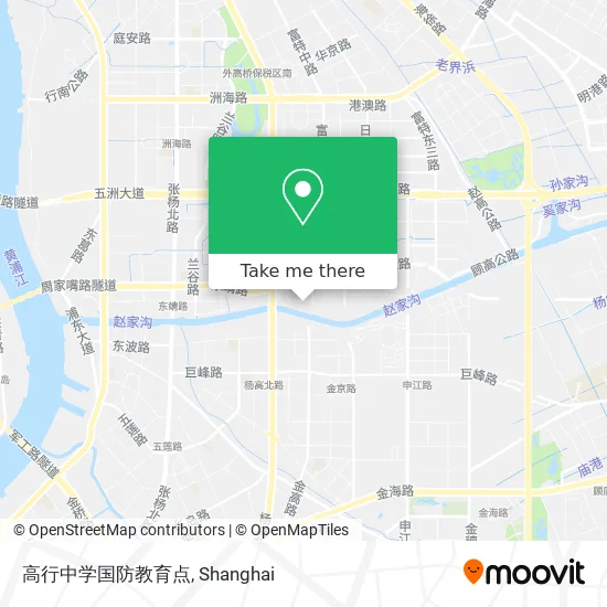 高行中学国防教育点 map