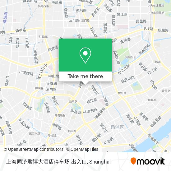 上海同济君禧大酒店停车场-出入口 map
