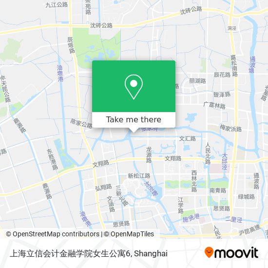 上海立信会计金融学院女生公寓6 map