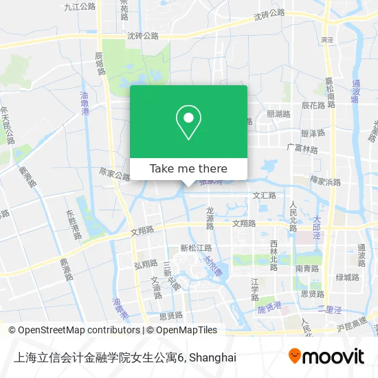 上海立信会计金融学院女生公寓6 map