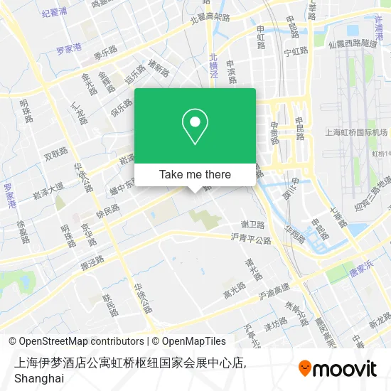 上海伊梦酒店公寓虹桥枢纽国家会展中心店 map