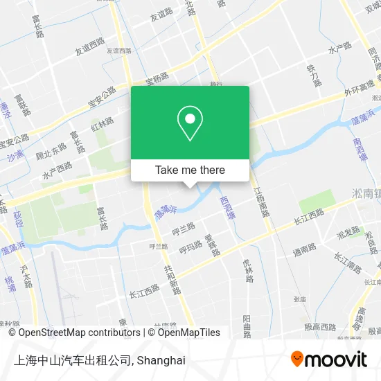 上海中山汽车出租公司 map