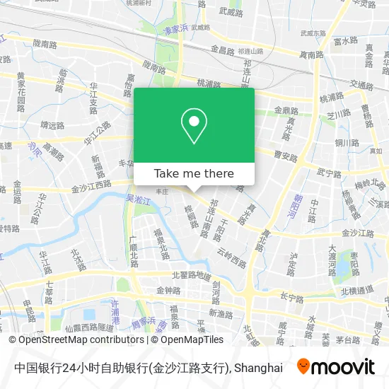 中国银行24小时自助银行(金沙江路支行) map