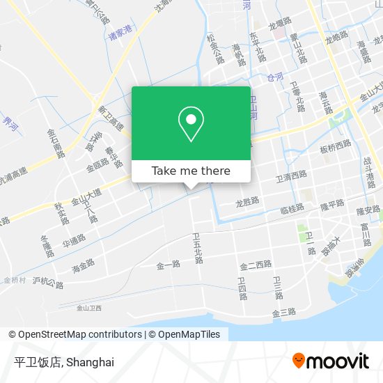 平卫饭店 map