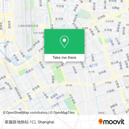 紫藤路地铁站-1口 map