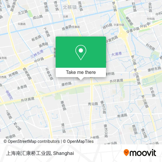 上海南汇康桥工业园 map
