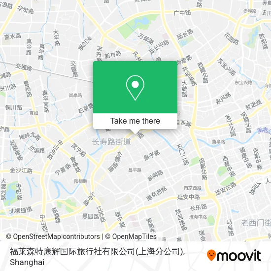 福莱森特康辉国际旅行社有限公司(上海分公司) map