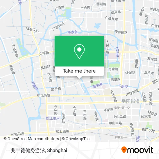 一兆韦德健身游泳 map