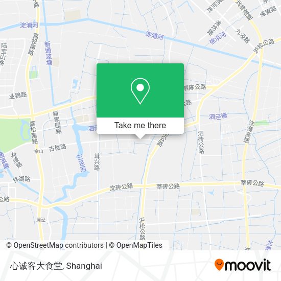 心诚客大食堂 map