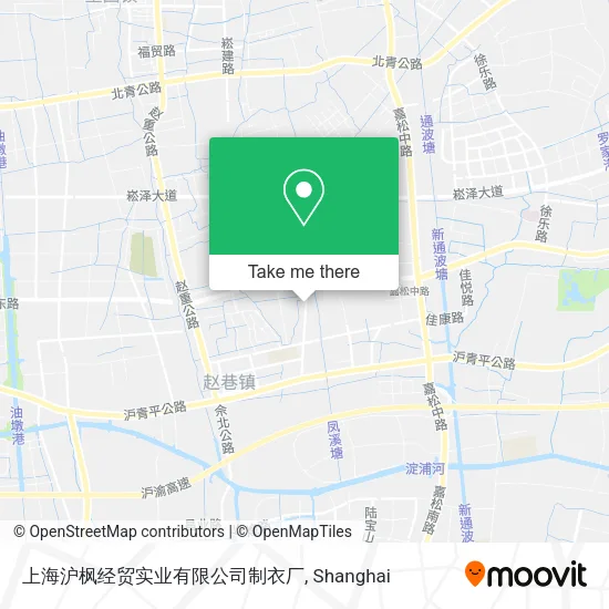 上海沪枫经贸实业有限公司制衣厂 map