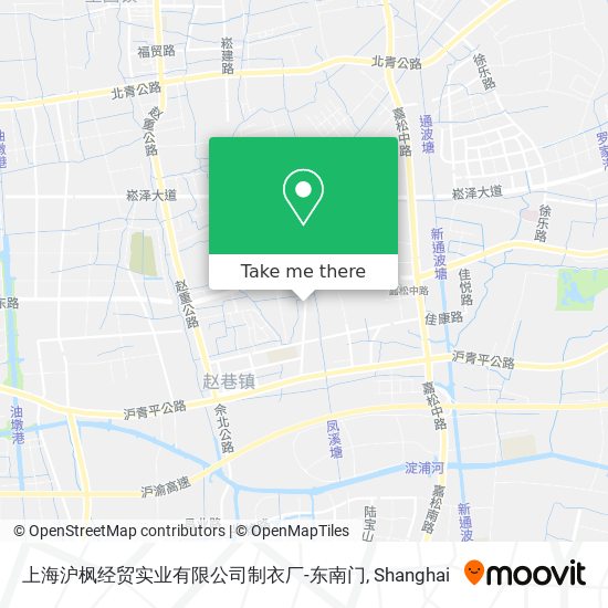 上海沪枫经贸实业有限公司制衣厂-东南门 map