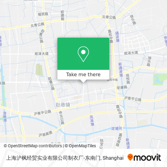 上海沪枫经贸实业有限公司制衣厂-东南门 map