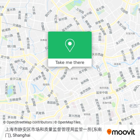 上海市静安区市场和质量监督管理局监管一所(东南门) map