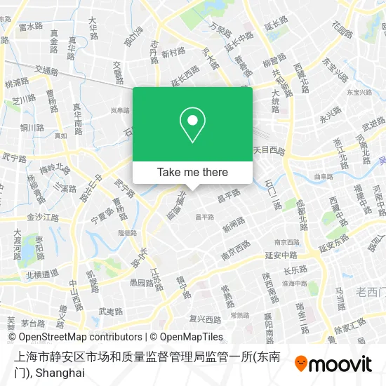 上海市静安区市场和质量监督管理局监管一所(东南门) map