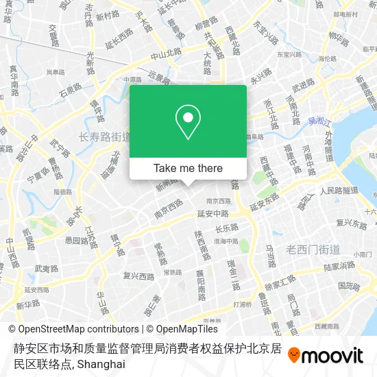 静安区市场和质量监督管理局消费者权益保护北京居民区联络点 map